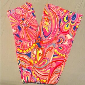 Lilly Pulitzer Pink and Blue Swirl Pants